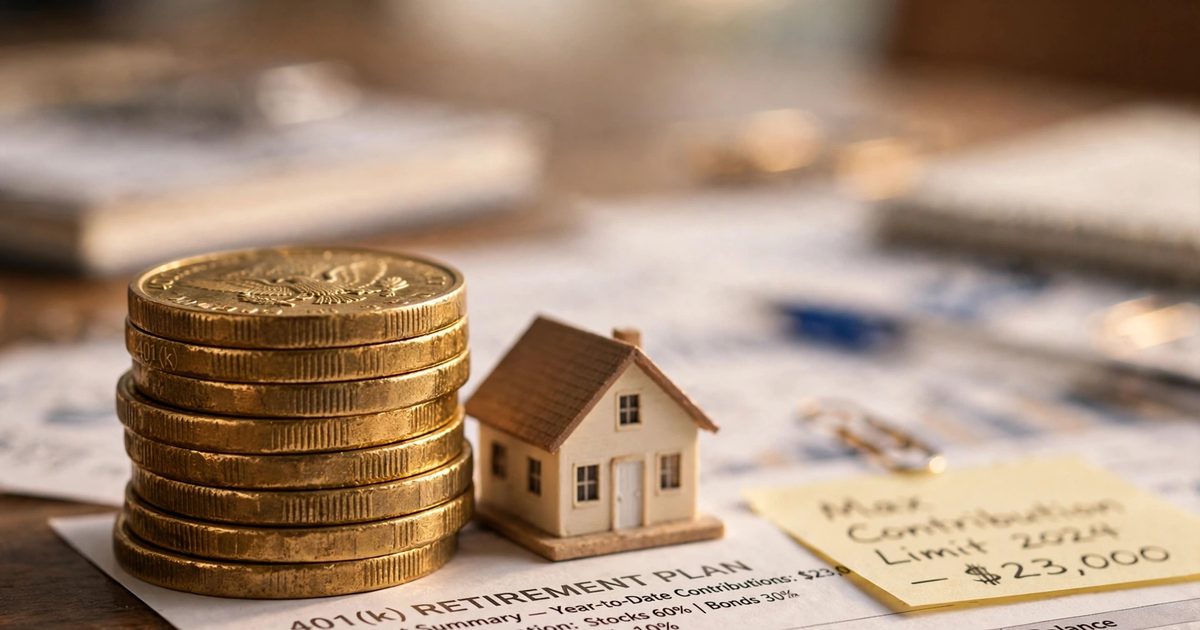 Beginner's guide to 401(k) retirement accounts showing employer match and tax-free growth
