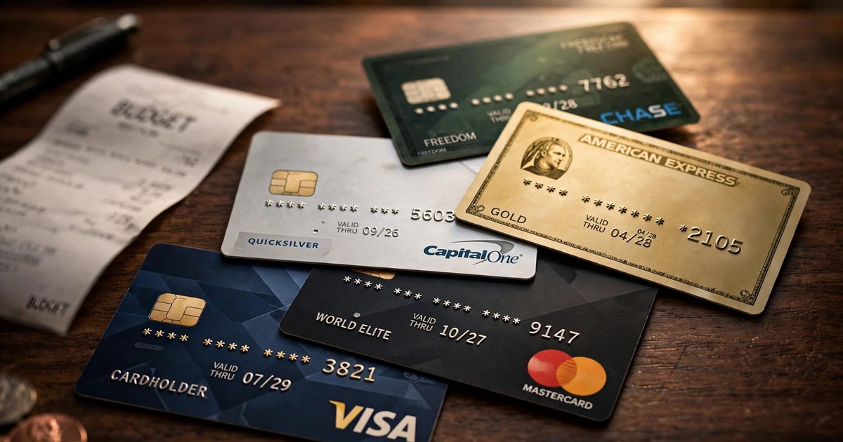 A credit card statement showing a small minimum payment next to a large remaining balance