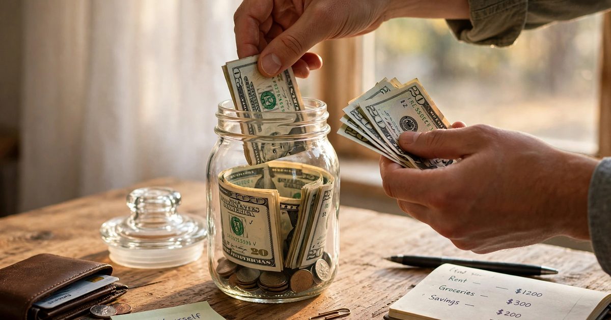Pay yourself first automatic savings concept